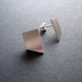Japanese blade silver stud earrings