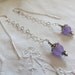Lavender Jade Threader Earrings / Lavender Jade Dangle Earrings / Anna Lemons Jewelry