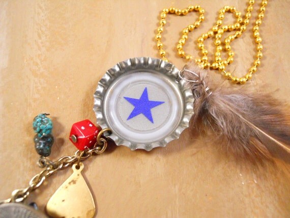 Fallout New Vegas Sunset Sarsaparilla Bottle Cap Charm