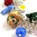 SALE Harvest Moon Charm Bracelet - Collin's Rainbow Recipe - Tree of Tranquility - Polymer Clay