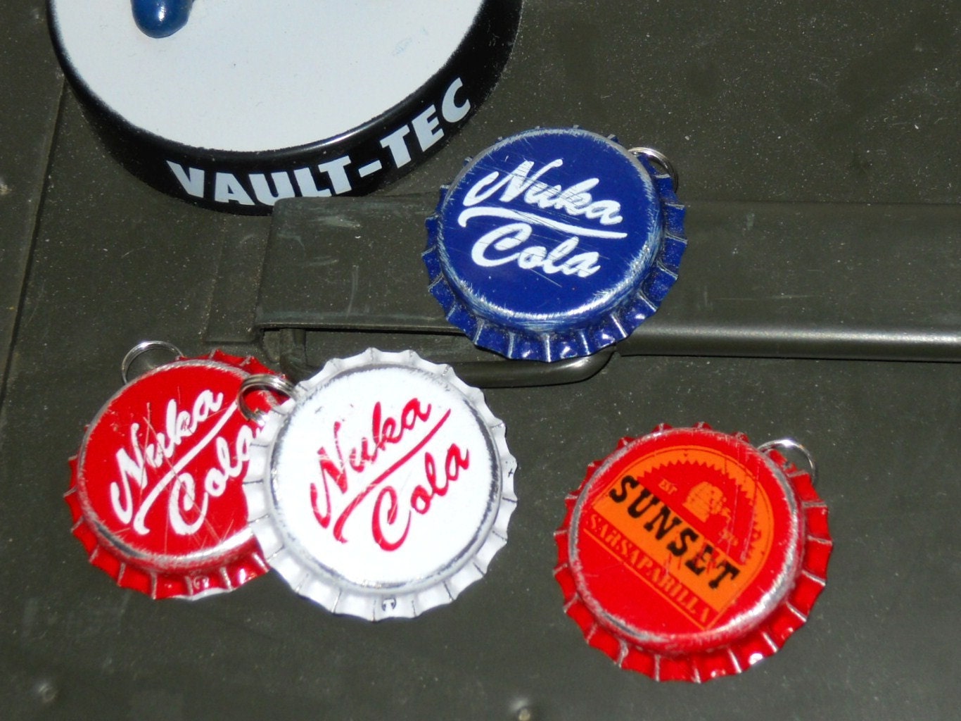 Fallout Bottle Cap Set NukaCola Quantum Victory and