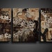 Abstract Painting. 25% OFF. Large. Asian Painting. Modern Art. Original. Contemporary Painting. Huge 20 x 48 White Brown