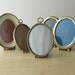 vintage brass oval frame collection