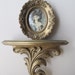 lady sheffield vintage portrait convex glass