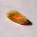 Ethiopian Opal - fre opal Polished tumbled - brown yello white - wire wrapping - Wello Opal , Fire Cabochon cab