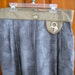 Vintage 1980s Dorothy Schoelen Platinum Suede Waist Pants Button Accents Heart Lock Size 12