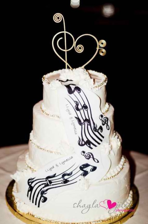 Musical Decoration for Cake Topper Decoration Treble Clef and