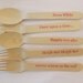 20 Wooden Forks & Spoons - Cinderella - Fairy Tale - Snow White- Great Alternative To Plastic Utensils