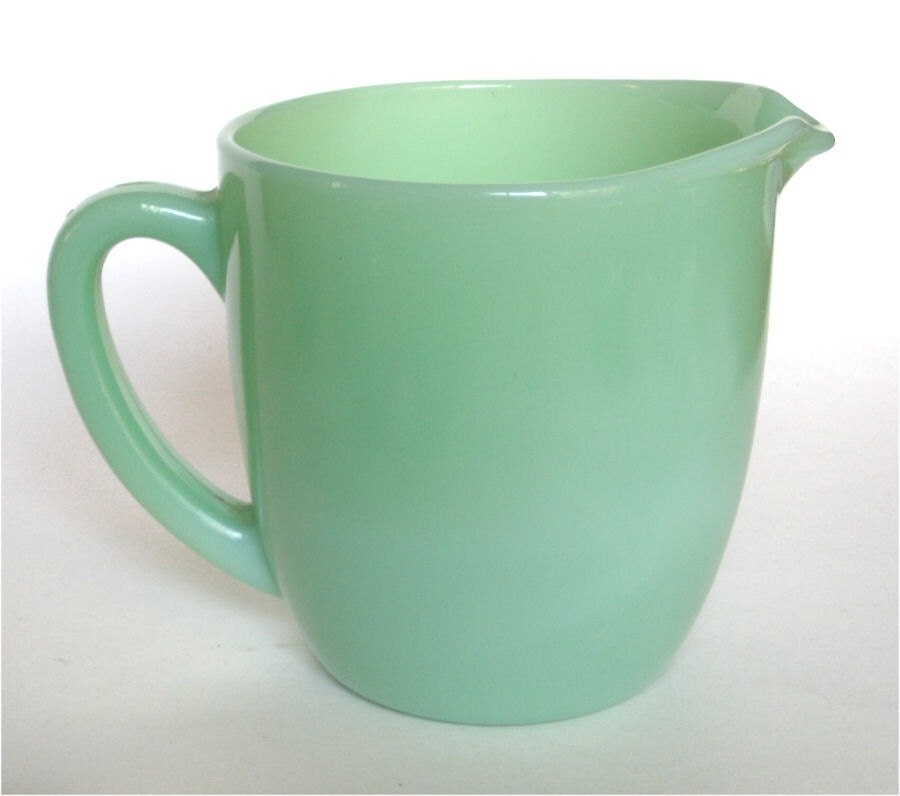 Fire King Jadite Jadeite Glass Breakfast Pitcher