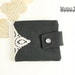 Women's Credit Card Wallet-Vintage Lace-Black and White