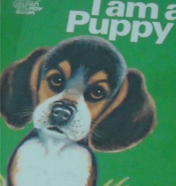 i am a puppy vintage 70s children's book illustrated by