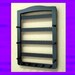 Earring and jewelry rack holder and organizer large 11 PEG - 80 pair WALL MOUNT black for necklaces, bracelets and earrings