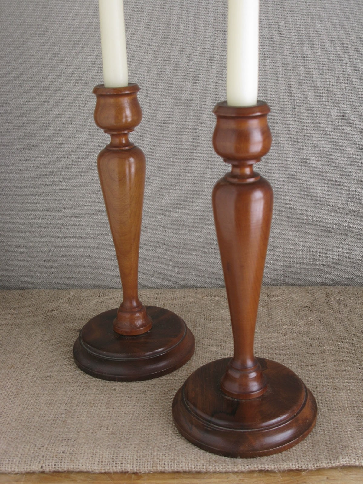 Candlesticks Handturned Myrtle Wood