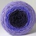 House Sock Party Cake - Hand Painted Tonal Striping Yarn in Mauve to Deep Purple