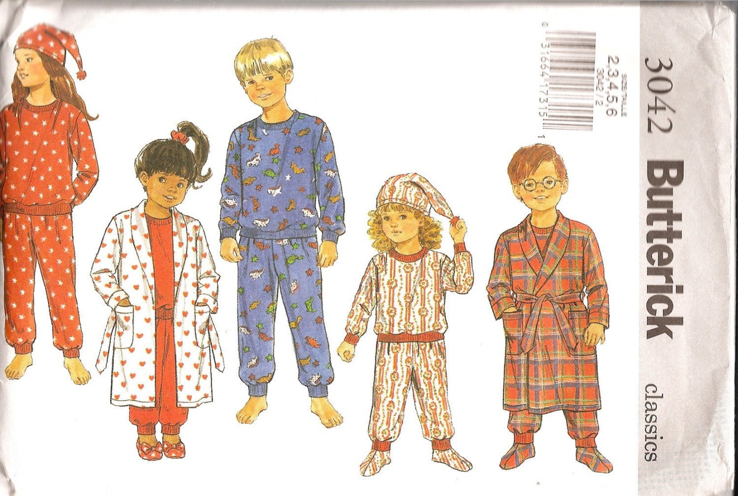 Sewing Pattern Childs Robe Pattern Childs Pajamas by TenderLane