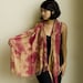 SALE - One of a Kind - Maroon/Brown Tie Dye Scarf.