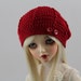 Red Crochet Hat for MSD BJD, 1/4 Dollfie, Minifee -New Style-