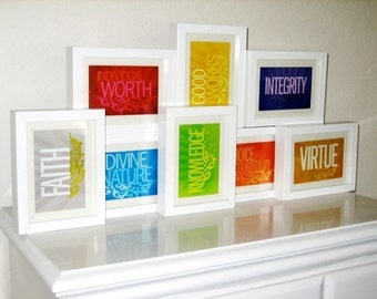 LDS Young Women Values 4x6 prints (all eight values)