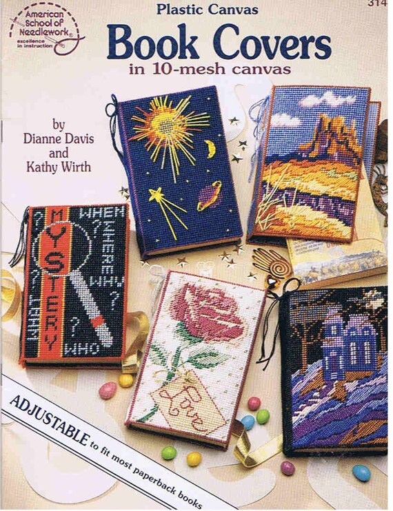 Plastic Canvas Paperback Book Covers Pattern