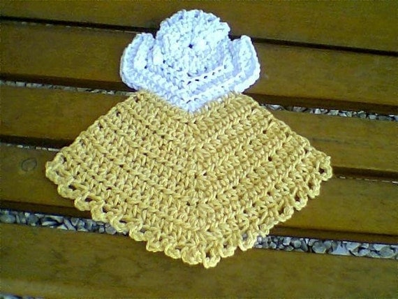 Angel Dishcloth Set Crochet by EvelynMayfield on Etsy