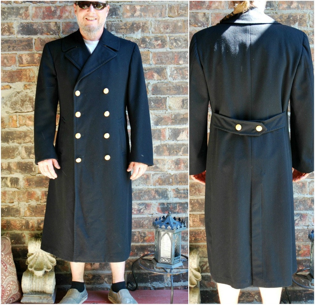 Mens Military Long Coat - Coat Nj