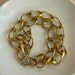 Simple Natural Brass Chain Bracelet Sections