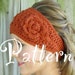 PDF Pattern Crochet Boho Head Wrap/Headband Pattern