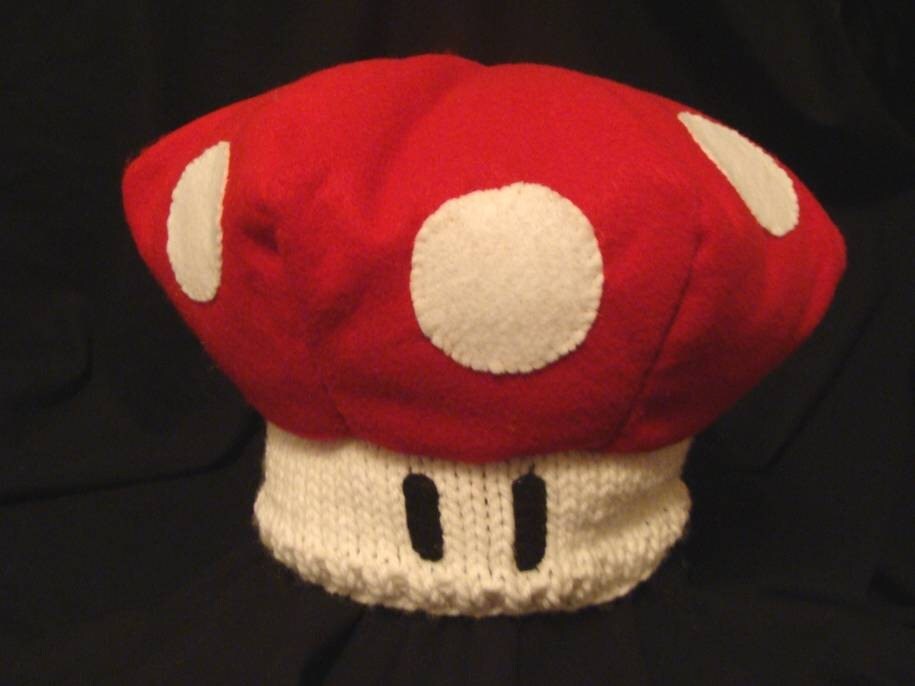 Super Mario Mushroom Knitted Hat Toddler/Child