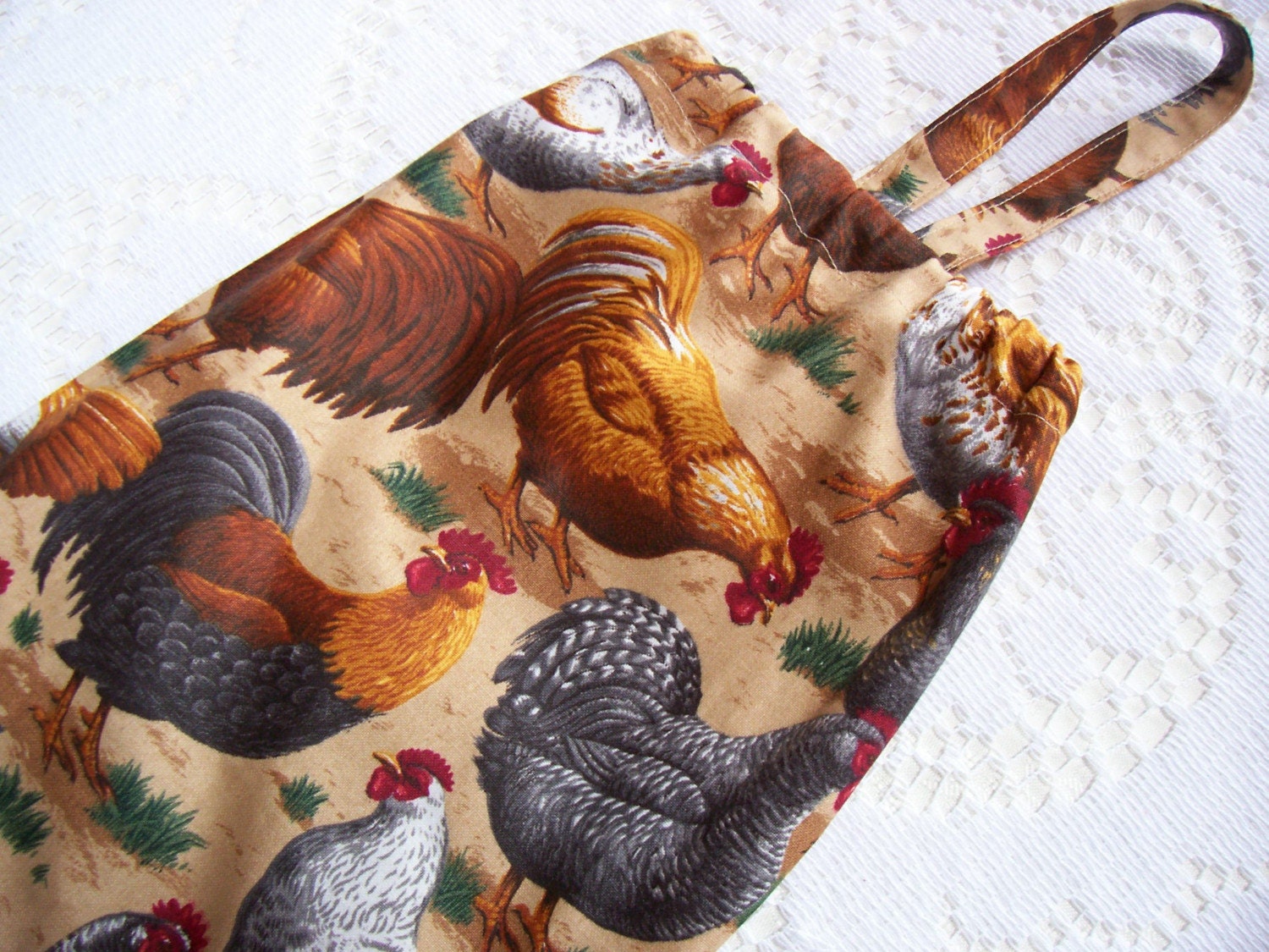 Rooster Chicken Plastic Bag Holder Dispenser