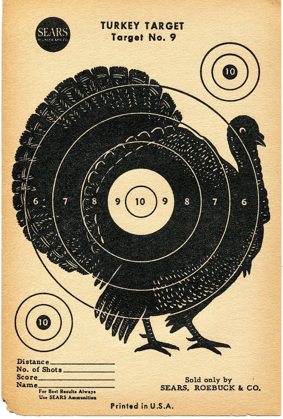 Printable Turkey Shoot Target