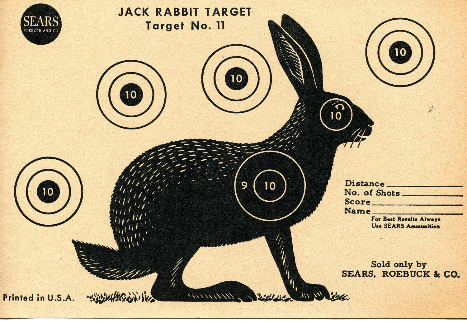 Vintage Shooting Target Rabbit