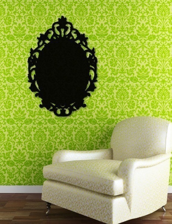 Large Vintage Style Victorian Vinyl Wall Chalkboard Decal