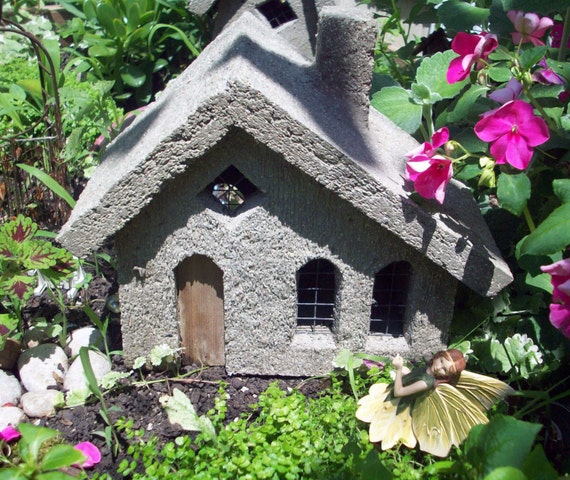 Concrete Fairy Cottage Free Shipping