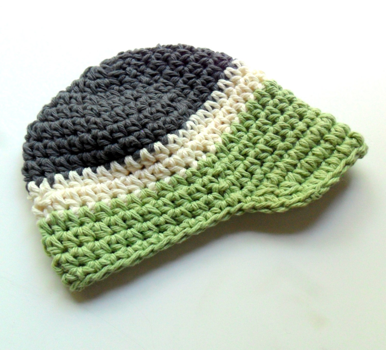 Crochet Baby Hat Baby Boy Visor Hat Newborn Crochet Visor