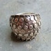 Chunky Modernist Sterling Ring with Silver Dots - Awesome Design