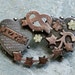 Victorian Sterling Mizpah Brooch with Love Knot, Hearts and Flowers - Hallmarked