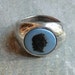 Vintage Sterling Wedgwood Blue Jasperware Ring