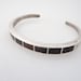 SALE ---- Vintage Sterling Faux Amber Inlay Cuff Bracelet