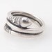 RESERVED for zgloova - Size 7 Vintage Two Headed Sterling Snake Ring