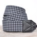 Unique Camera Strap - Neck Strap, Shoulder Strap, Cross Body Strap -Nikon, Canon, Sony, Olympus, Pentax - Black and Gray Houndstooth