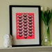 TOUCANS silkscreen print - neon pink/ grey - edition of 40