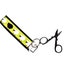 Wristlet Travel Sew Scissor Key Fob Key Lanyard Chain - Grosgrain Sheep