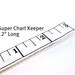 NEW Extra Large Pattern Magnet - Landsape Chart Pattern Keeper Magnet Bookmark 12" Long - Knitting Crochet Supplies - Twill Ruler