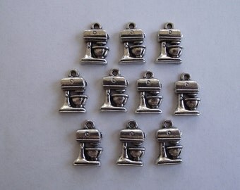 Mixer charms- ten charms- antique silver charms