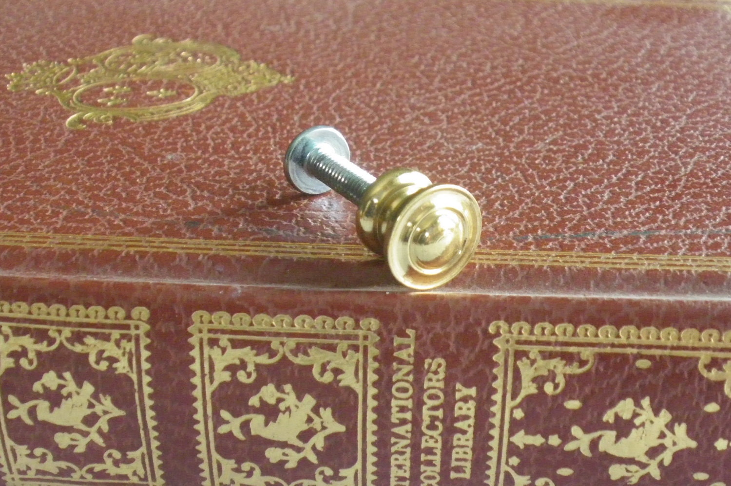 Tiny Brass Drawer Pull for Jewelry Box or Other Small Project