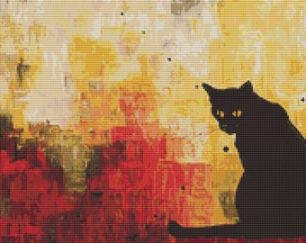 Modern Cross Stitch Kit 'Lucky' By Robert Bretz