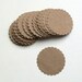 Kraft Scalloped Circles... Tags... merchandise tags... scrapbooking... card making... paper crafts... embellishments... Reserved for Amy...