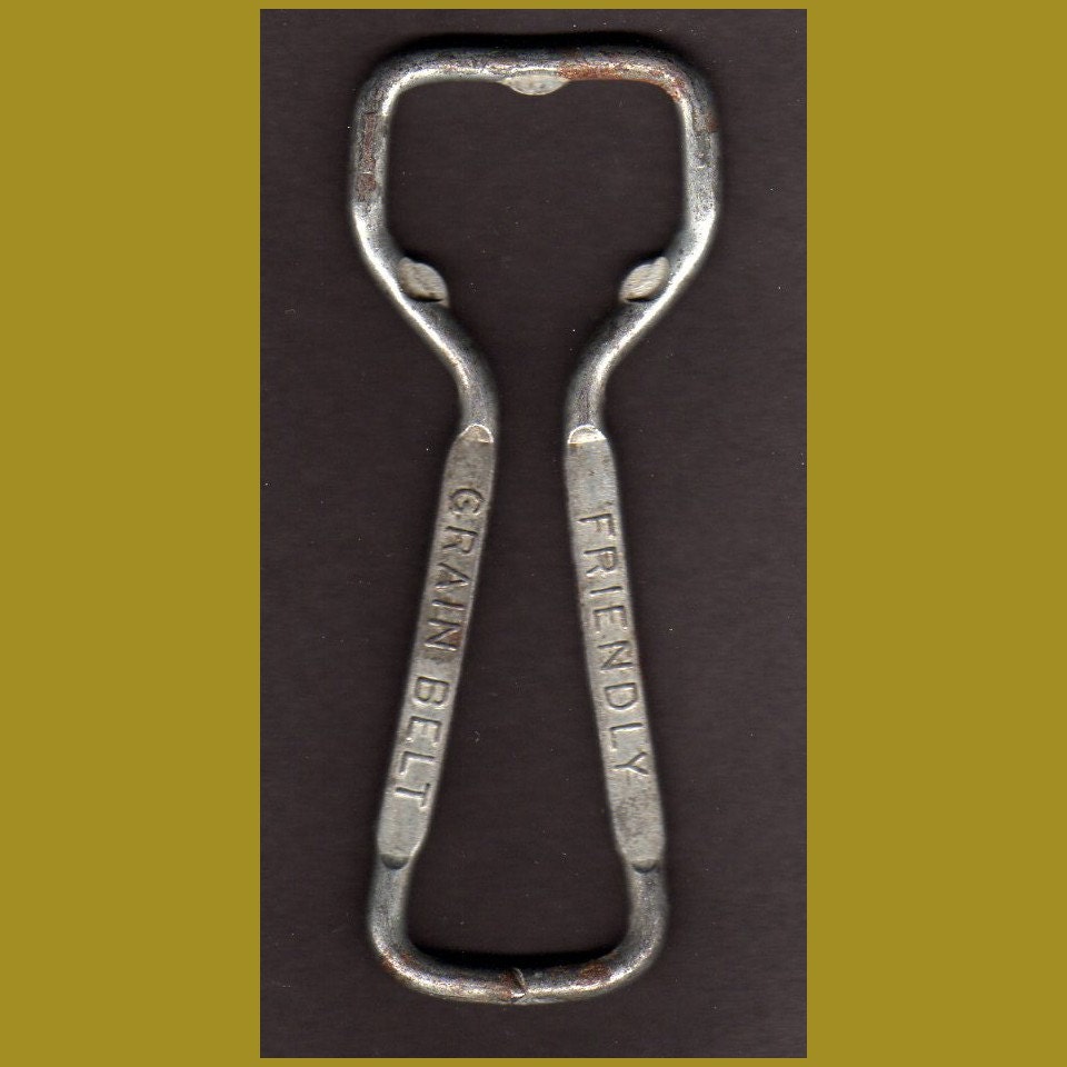 Vintage Bottle Opener Church Key Grain Belt Beer Advertising