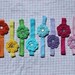 10 crocheted flower small lace stretch baby girl todller headband newborn vintage colorful new