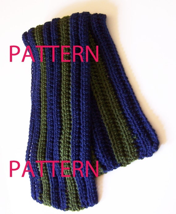 Easy Striped Scarf Crochet Pattern